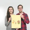 Mr. & Mrs. Panda Bild Waldtiere Aloha DIN A3 - Gelb Pastell Produktbild-Vorschau 3