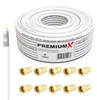 Cavo coassiale PremiumX da 25 m BASIC, 135 dB, cavo Anteprima dell’immagine prodotto 1