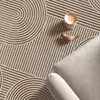Teppich Beige Linien Muster modern Wohnzimmer Größe - 160 x Produktbild-Vorschau 2