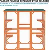 Wiltec Enclos extérieur – 168 x 82 x 166,5 cm – en Bois de Voir les images du produit 3