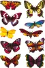 HERMA 3349 10x Sticker DECOR Schmetterlinge, beglimmert Produktbild-Vorschau 1