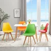 HJ_WeDoo 4er Set Esszimmerstühle mit Massivholz Buche Bein, Produktbild-Vorschau 5