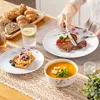 Tafelservice aus Porzellan, 12-St Geschirrset mit Produktbild-Vorschau 5