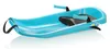A blue plastic sled with black seats and handles, shown on a white background. Anteprima dell’immagine prodotto