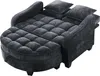 Sofa wielofunkcyjna Sweiko, sofa rozkładana 2 w 1, pufka z Podgląd zdjęcia produktu 17