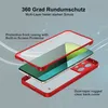 An exploded view of a phone case showing its multi-layer construction and protective features. Produktbild-Vorschau