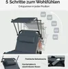 CASARIA® Sonnenliege klappbar Wetterfest mit Dach Produktbild-Vorschau 2