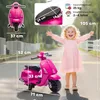 AIYAPLAY Detský elektrický motocykel Vespa 6 V s pomocnými Náhľad obrázku produktu 3
