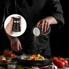 Salz- und Pfefferstreuer Set Gewürzbehälter Glas Schwarz Produktbild-Vorschau 4