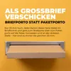 Großbriefkarton, Detailansicht Wellpappe Produktbild-Vorschau