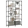 Bücherregal Grau Sonoma 100x32x170 cm Holzwerkstoff und Produktbild-Vorschau 3