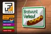 Blechschild Hinweis 18x12cm Bratwurst Verkauf Restaurant Produktbild-Vorschau 3