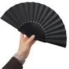 Faltfächer Handfächer Tanzfächer Schwarz Japanischer Produktbild-Vorschau 5
