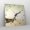 Wanduhr - Quadrat - Glasuhr - Łódź Wrack Meer - 40x40cm - Produktbild-Vorschau 4
