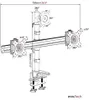 HFTEK MP223C-L - Dreifacher Monitorarm - Tischhalterung Produktbild-Vorschau 2