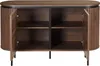 Credenza moderna rettangolare 2 ante L120 cm legno scuro - Anteprima dell’immagine prodotto 6