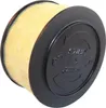 A single air filter with a yellow filter element and a black plastic housing. Produktbild-Vorschau