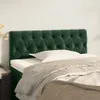Čelo postele tmavě zelené 100x7x78/88 cm samet Náhled obrázku produktu 2