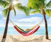Hängematte 2 Personen Outdoor Bunt Gestreift 200cm x 150cm Produktbild-Vorschau 1
