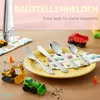 Kuppels 4-tlg. Kinderbesteck Set BAUSTELLENHELDEN 4-teilig Produktbild-Vorschau 3