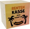 Rentenkasse - jetzt beginnt der Freizeitstress Spardose aus Produktbild-Vorschau 1