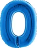 Palloncino gonfiabile numero 0 blu 102 cm extra large Anteprima dell’immagine prodotto 2
