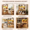 Flieks Hochschrank Küchenschrank mit ausziehbarem Tisch, Produktbild-Vorschau 11