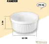 Wilmax Ramekin 270 ml Porzellan Weiß WL-996135/A Produktbild-Vorschau 3