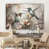Wanddeko 120x80 cm - Tiere - Kolibri - Vögel - Blumen - Produktbild-Vorschau 7