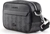 A black and gray Lacoste crossbody bag with a geometric pattern. Náhľad obrázku produktu