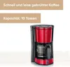 Cafetière 10 tasses 1000W rouge chili KA4817 Voir les images du produit 8