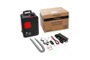 A product shot of a diesel heater and its accessories, along with its packaging, on a white background. Voir les images du produit