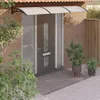 vidaXL Tettoia per porta nera e trasparente 300x75 cm in Anteprima dell’immagine prodotto 8