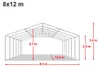 TOOLPORT Tendone deposito 8x12 m PVC 750 N tenda capannone Anteprima dell’immagine prodotto 10