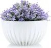 HowHomely | Sada 2 květináčů, květináč bílý - 15,6 a 14 cm Náhled obrázku produktu 6