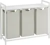 Koš na prádlo bílo-šedý 3 přihrádky x38L Náhled obrázku produktu 10