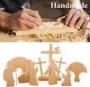Osterdekoration, Osterszene aus Holz, Dekoration Produktbild-Vorschau 3