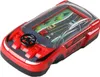 Rotes Plastik-Auto-Rennwasserspiel mit schwarzem Lenkrad und Straßenszene im Inneren Anteprima dell’immagine prodotto