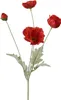 Künstliche Mohnblume mit Stiel 14x63cm Rot Produktbild-Vorschau 1