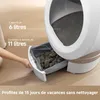 MOVA LR10 Prime Bac à litière automatique blanc, 110 L Voir les images du produit 8