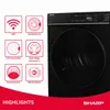 SHARP KD-WNHB0S9GMC-DE warmtepompdroger, 10 kg, Productafbeelding-voorbeeld 2