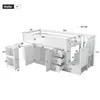 Flieks Lit superposé 90x200cm avec bureau extensible, lit Voir les images du produit 4