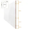 inova Schiebetürblatt 102,5 x 220 cm, Weiß, Holztürblatt Produktbild-Vorschau 5