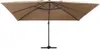 vidaXL Ampelschirm mit LED-Beleuchtung Alu-Mast 400x300 cm Produktbild-Vorschau 1