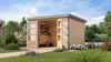 Karibu Gartenhaus Hybridhaus Metall Jupiter 5 naturbelassen Produktbild-Vorschau 1