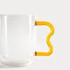 HOMLA ZIGRA Glas mit gewelltem gelben Stiel 0,4 l Produktbild-Vorschau 2