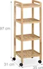 Relaxdays Badregal, Holz, HxBxT: 97 x 35 x 31 cm, Holzregal Produktbild-Vorschau 4