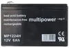 Multipower MP1224H Hochstrom Blei-Akku mit Faston 6,3mm Produktbild-Vorschau 5