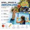 Gioco acquatico 2 in 1 con canestro da basket e porta da Anteprima dell’immagine prodotto 3