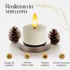 Meisterhome® XXL LED tea lights set di 4 - Candele senza Anteprima dell’immagine prodotto 4